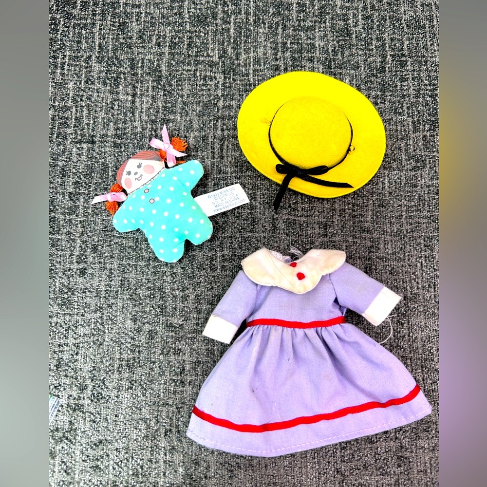 Vintage 1999 Madeline and Friends Hat, Dress and Doll